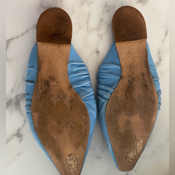 Zara Baby Blue Slipper Mules - Picture 3 of 4